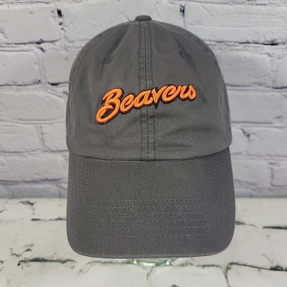 Oregon State Beavers Hat Mens One Size Gray Strapback Top Of The World Ball Cap